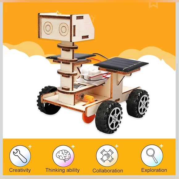 DIY Solar Space Moon Rover Model - Solar-Powered Exploration Vehicle. - Picture 4 of 9
